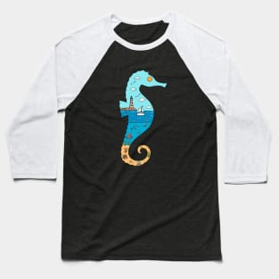 Seahorse Nature Baseball T-Shirt